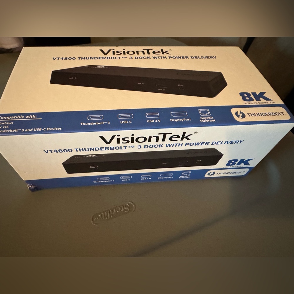 NEW • VisionTek
VT4800 THUNDERBOLT™ 3 DOCK WITH POWER DELIVERY